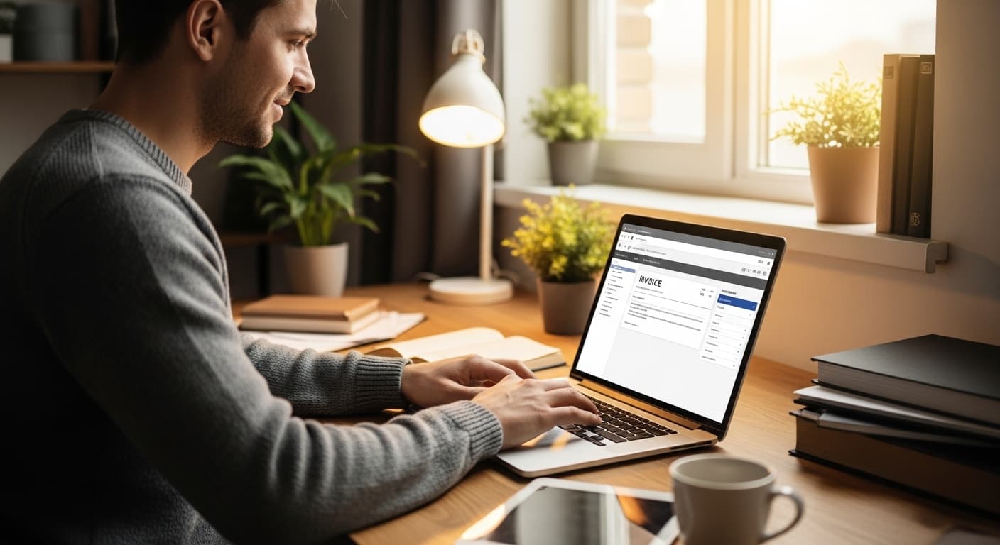 Invoice list and payment status mobile preview